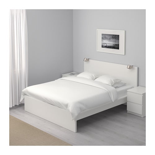 Кровать Двуспальная Белая Фото