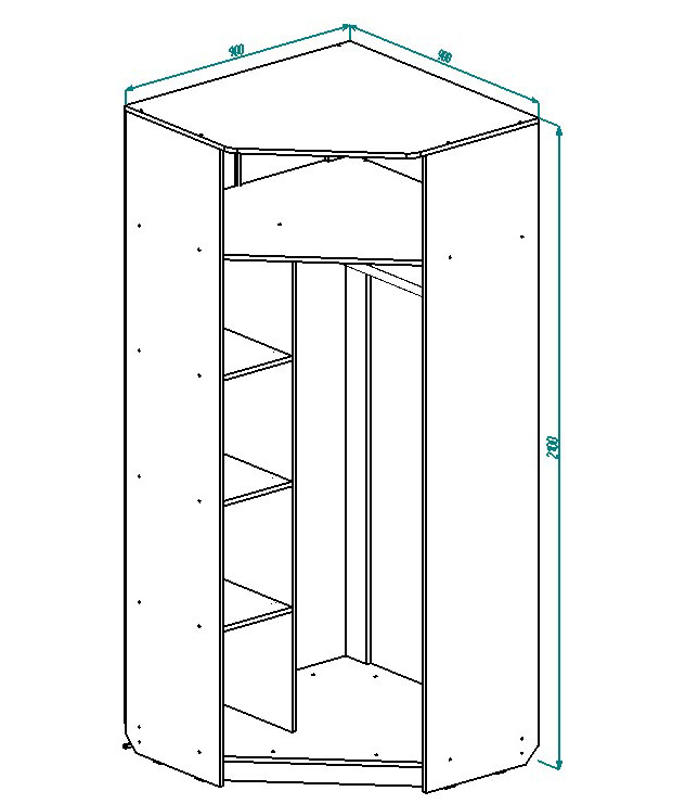 Схема сборки угловых шкафов