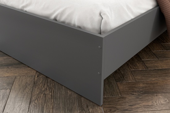 Денвер Кровать (1,6х2,0) с основанием Графит серый