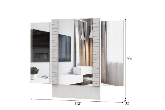 Зеркало стол туалетный Гамма 20