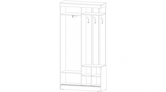 Прихожая-купе  Бриз Линаура