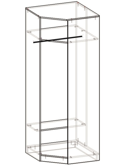 Шкаф "Твист" угловой