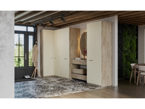 Гардеробная Этна Алебастр (Модульная)