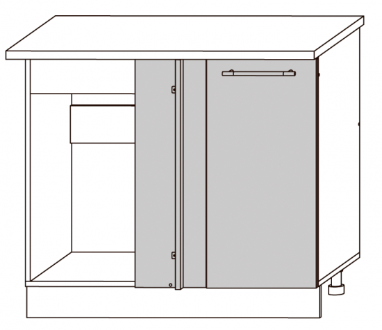Кельн шкаф нижн. ШНУП 1000(без столешн.)