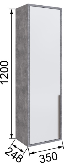  Малави Шкаф навесной закрытый МШЗ 