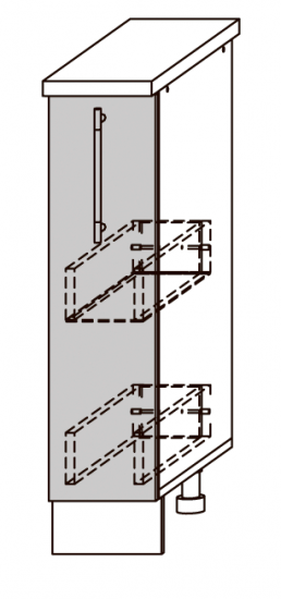 Кельн шкаф нижн. ШНБ 200(без столешницы и бутыл)