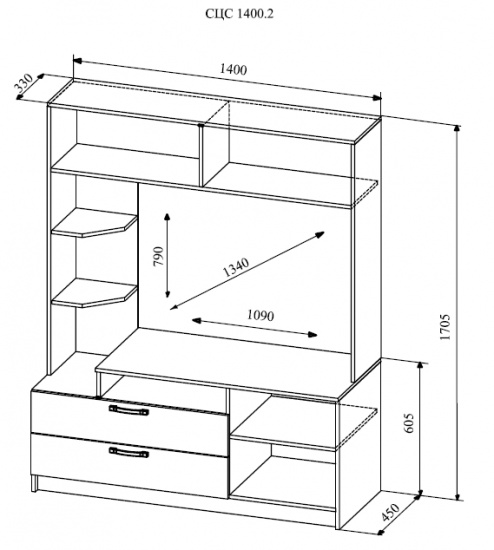 Гостиная СОФИ 2 (СЦС 1400.2)