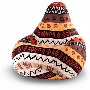 Кресло- мешок- груша со съемным чехлом (120*80)"Африка"4кл