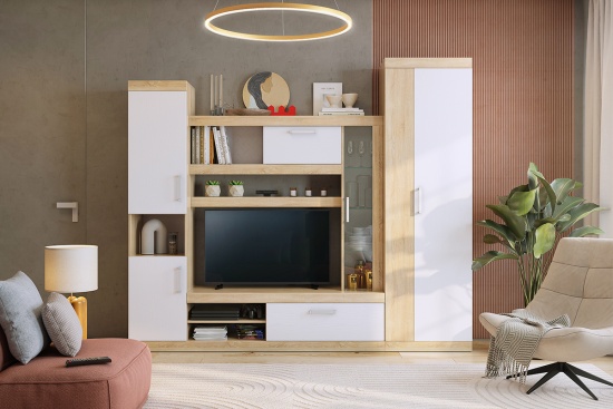 МИНИ-СТЕНКА "МАКСИ" + Шкаф "МАКСИ"