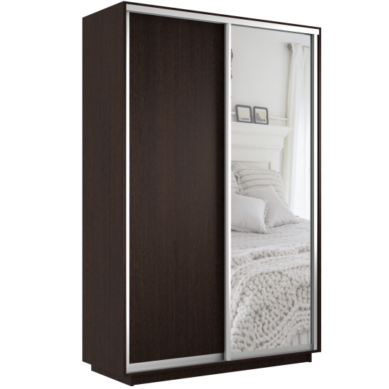 Шкаф-купе Экспресс ДСП/Зерк. 1200 х 2200 х 600