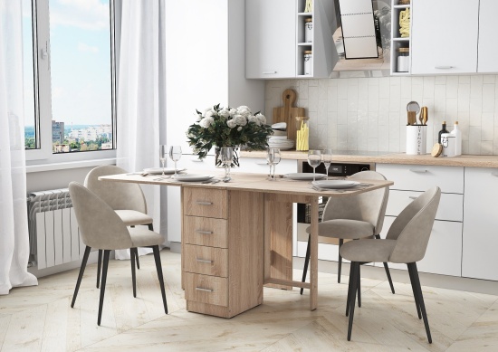 Стол-книжка с ящиками