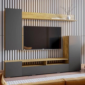 Стенка Диаманд крафт/графит