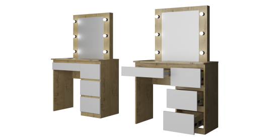 Туалетный столик  Твист с зеркалом