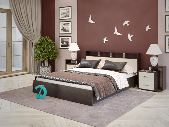 Кровать Троя 1,2м без матраса