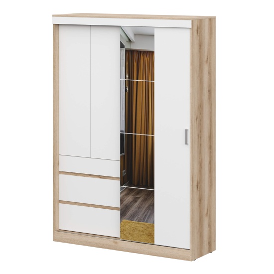 Шкаф-купе + комплект зеркал 1.5 м МС Брауни