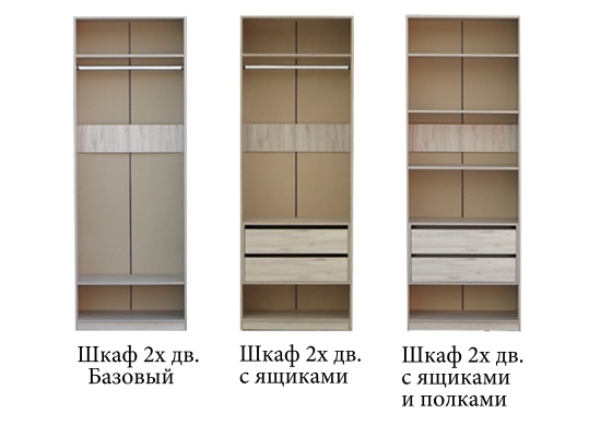 Шкаф "Триумф" 2х дв базовый 