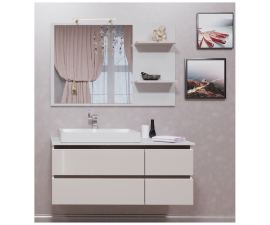 Зеркало Рона 100 (белый) 