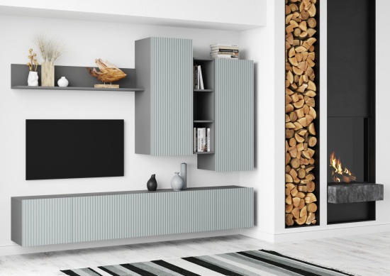 СКАНДИ Стенка МДФ НМ-001