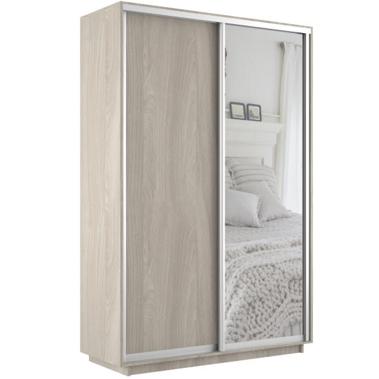 Шкаф-купе Экспресс ДСП/Зерк. 1600 х 2200 х 600