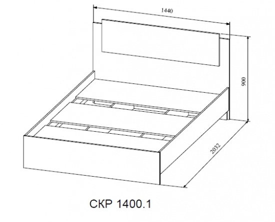 Софи Кровать 1,4 м. (СКР 1400.1)
