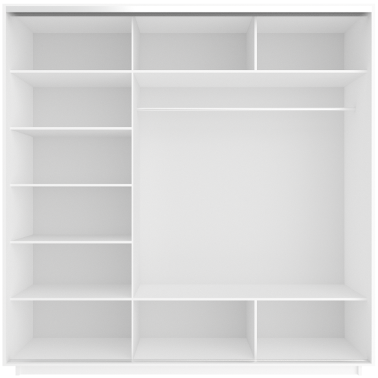 Шкаф-купе Экспресс ДСП/Зерк./ДСП 2400 х 2400 х 600