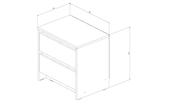 Тумба прикроватная Бостон