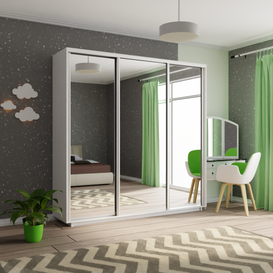 Шкаф-купе Экспресс 3 зерк. 2100 х 2200 х 600