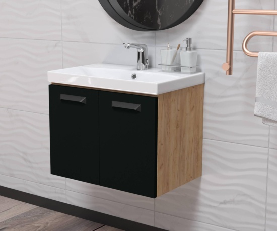 Тумба "Бруно" 50 компакт ЛДСП + умывальник "Комо" 50