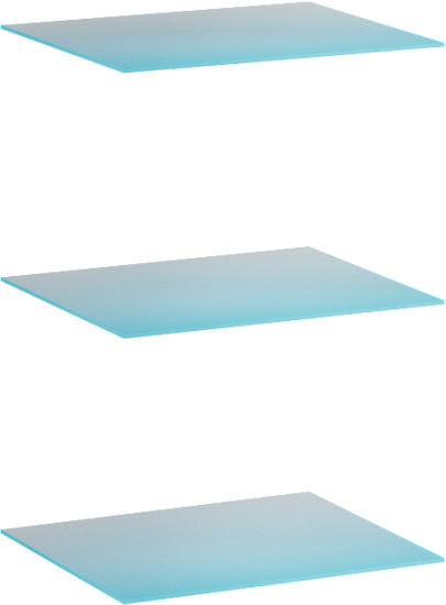 Дакота Комплект стекло-полок к витрине №1