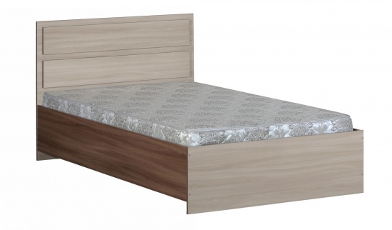 Кровать 1200-2 (прямые спинки) без матраса