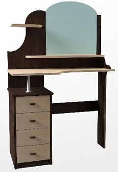 СТОЛ ТУАЛЕТНЫЙ ШАРМ Ясень шимо темный/ ясень светлый