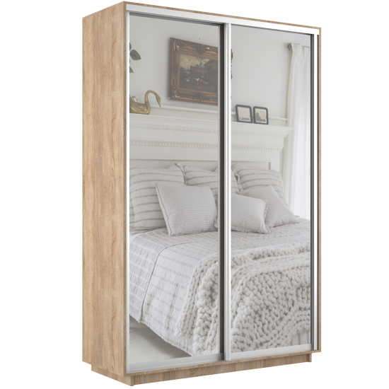 Шкаф-купе Экспресс 2 зерк. 1200 х 2400 х 600
