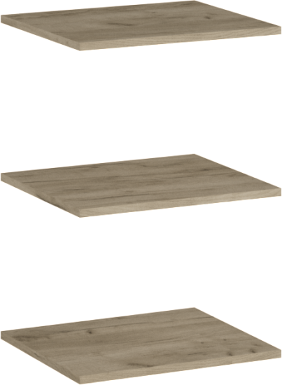 Дакота Комплект полок к Витрине №1 и пеналу (440) ЛДСП