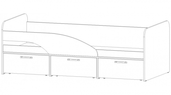 Кровать с ящиками Ральф