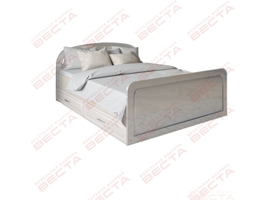 Кровать МДФ Катерина 1,6м с 2 ящиками