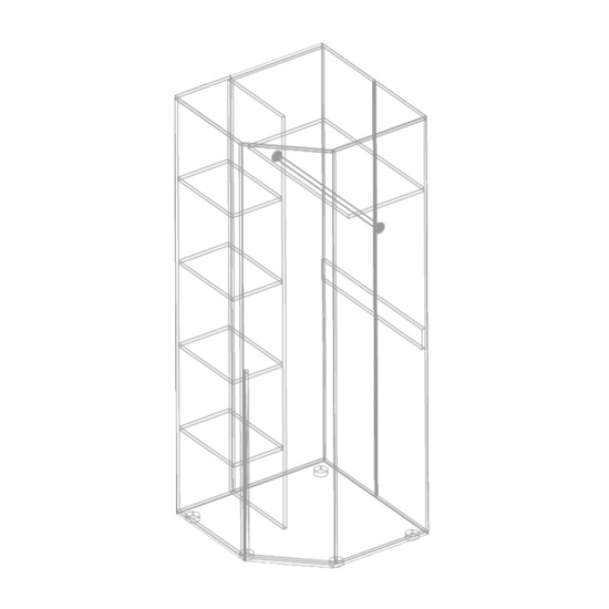 Стил Шкаф угловой