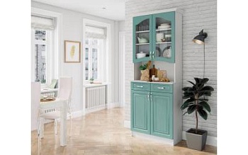 Буфет Прованс-08 Клен бирюза