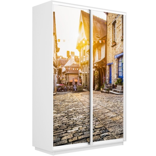 Шкаф-купе Экспресс с Фотопечатью 1400 х 2400 х 600 Улица