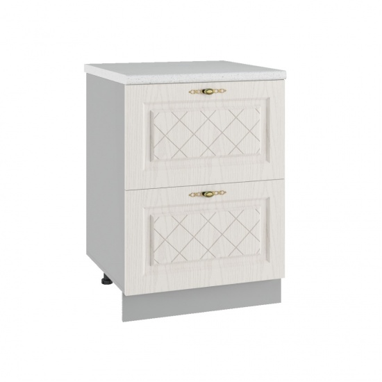 ГРАНД СК2 600 шкаф нижний комод 2 ящ. (без столешн.)