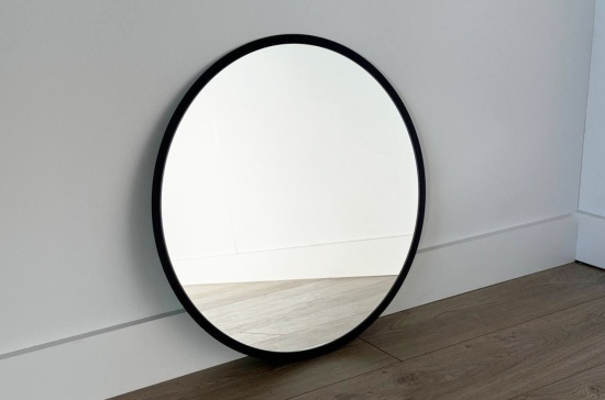 Зеркало Фортуна 1 черный, белый, золото