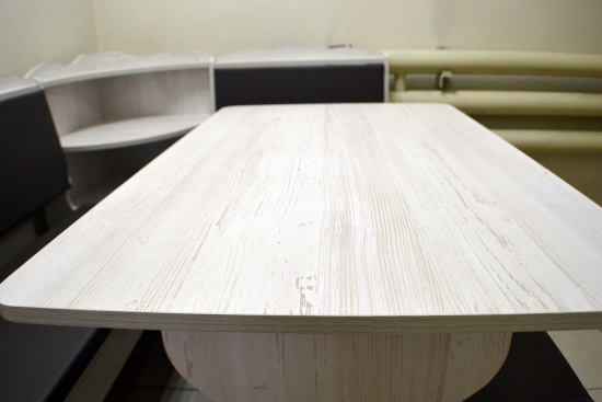 Кухонный уголок "Миссия" с полкой сосна винтерберг, к/з камень