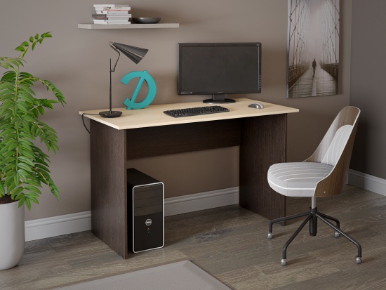 Стол письменный Досто Венге/Дуб Выбеленный