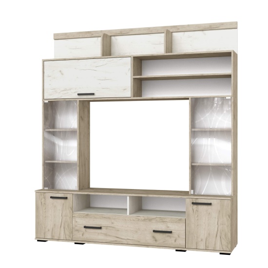 Дуб Крафт серый / Дуб Крафт белый