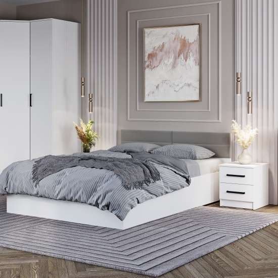 Кровать 1,2 КР-08 Фьюжн +настил ЛДСП 