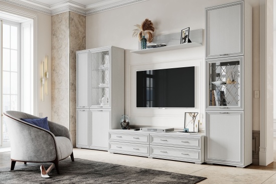 ясень анкор светлый патина серебро