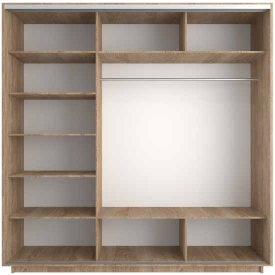 Экспресс 3-х дверный 4 секции (ЛДСП) 2100 х 2400 х 600