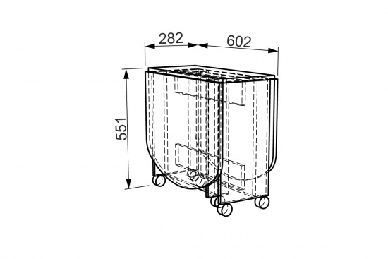 Стол "ЖУРНАЛЬНЫЙ" раскладной