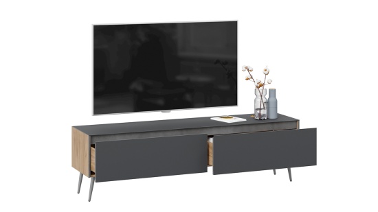 Тумба для теле- и радиоаппаратуры «Глосс» с опорами