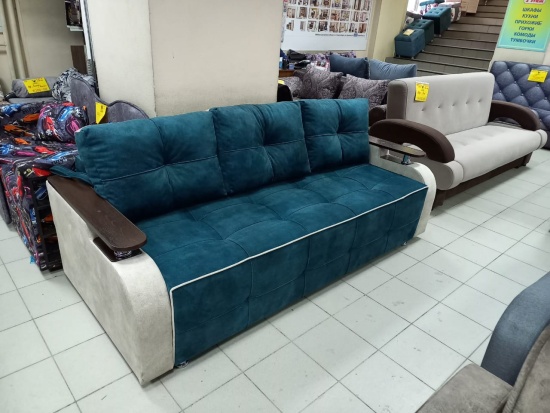 Диван евро Тюльпан тик-так с подлокотниками