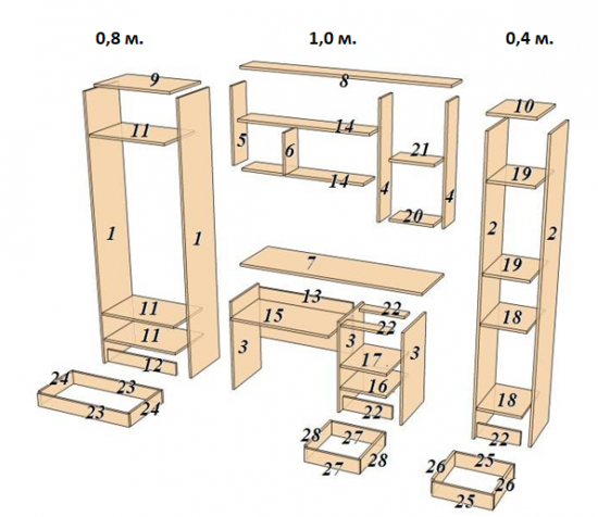 Детская Серёжка ЛДСП